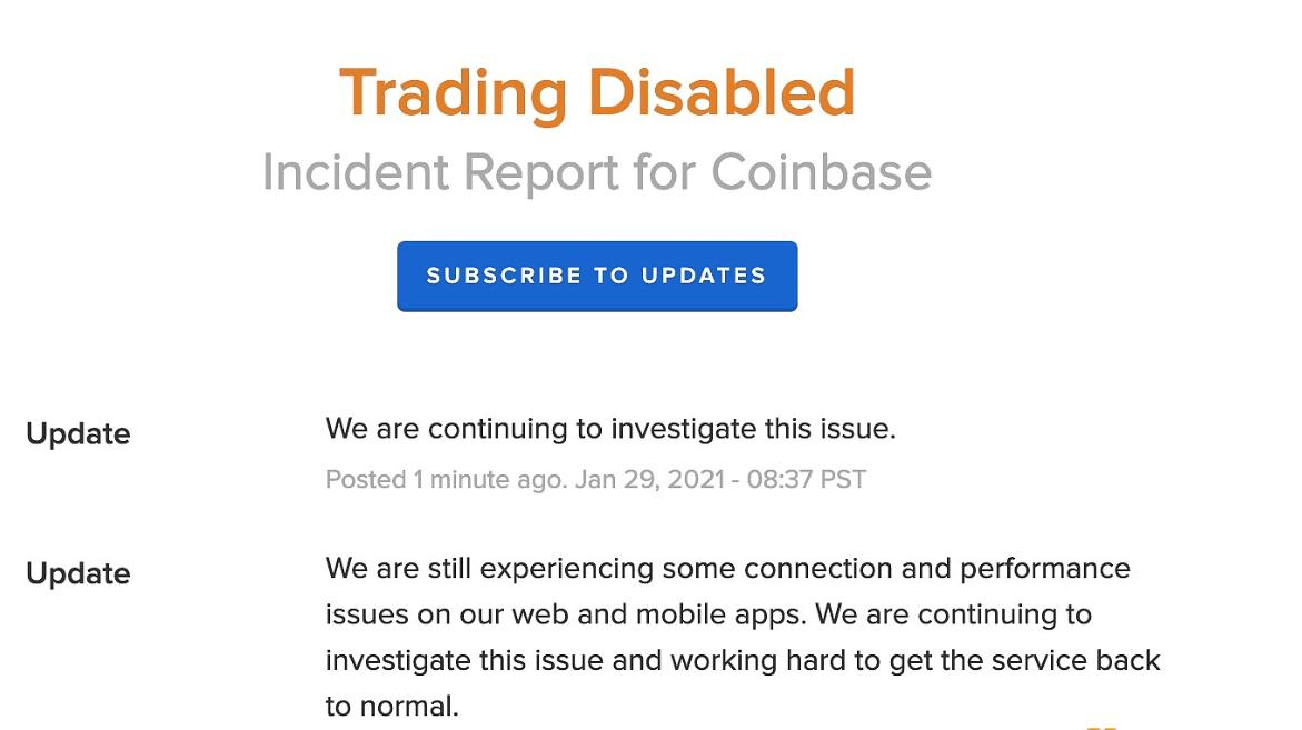 Coinbase网站性能下降，美元购买功能已暂停 
