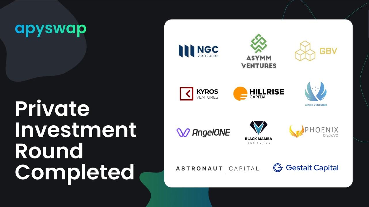 机枪池代币化协议 APYSwap 完成 180 万美元的私募轮融资