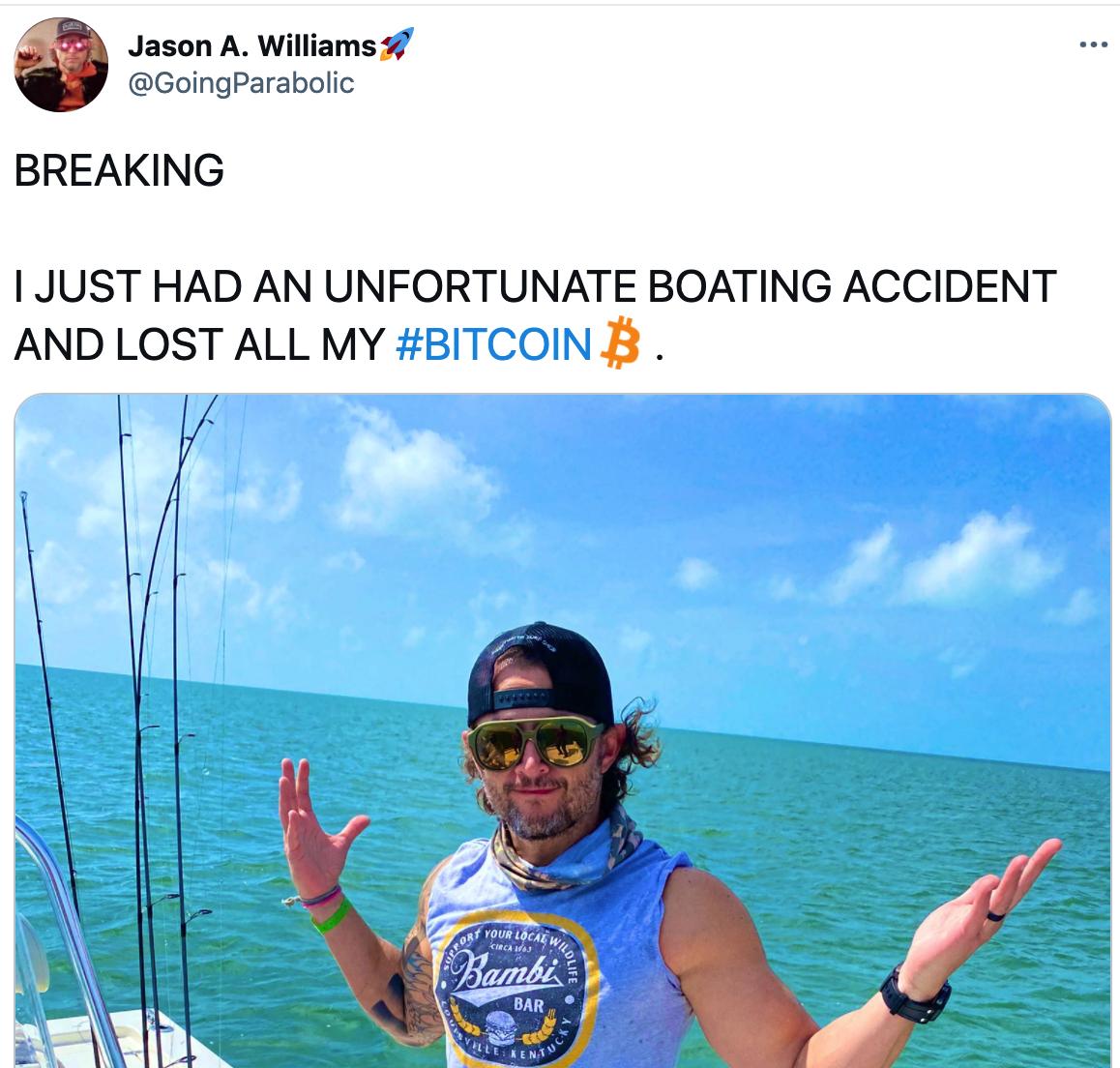 摩根溪创始人JasonWilliams称丢失其所有的比特币