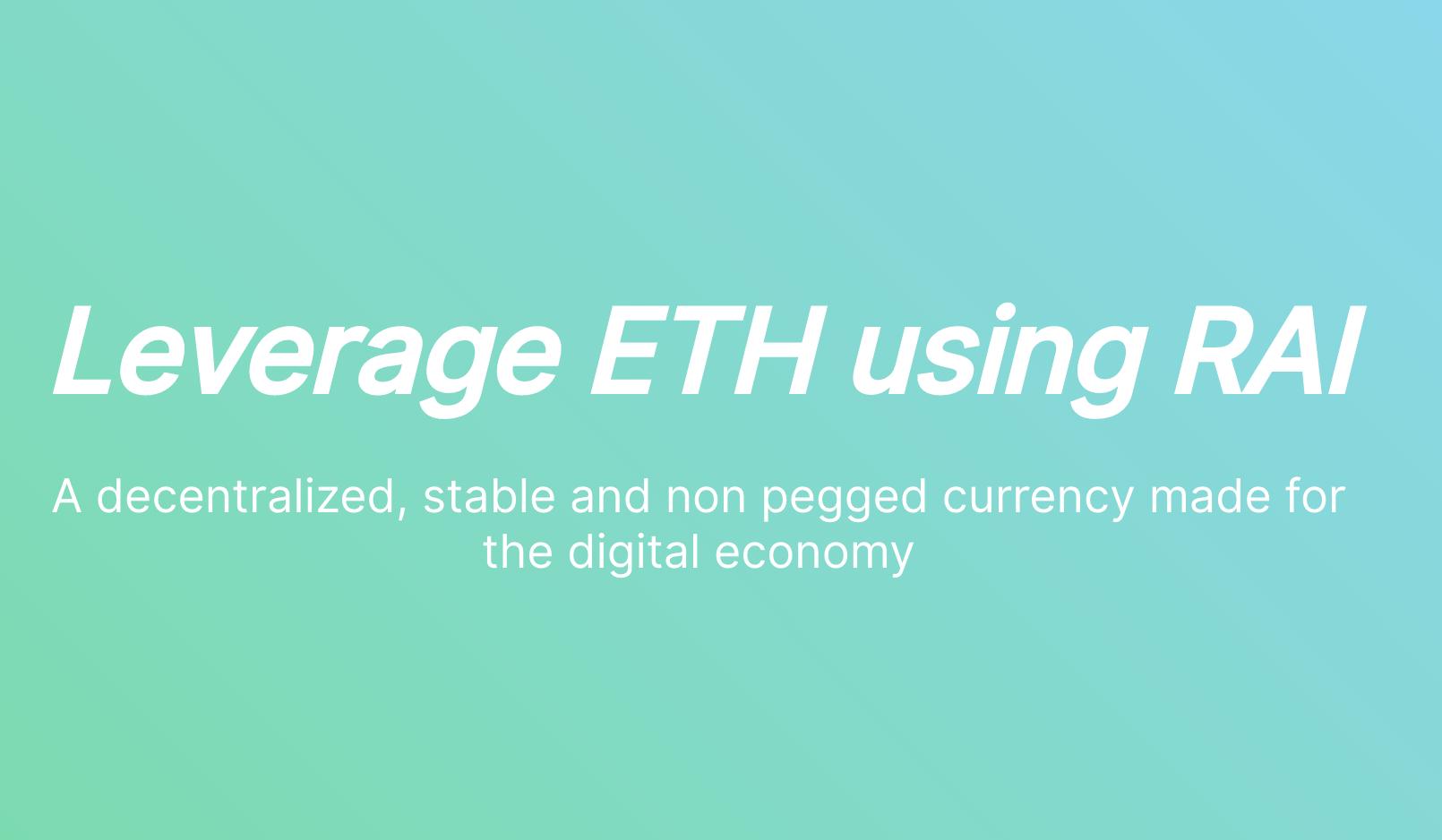 V신, 0x_b1이 주목하는 새로운 유형의 스테이블코인 RAI가 출시되었으며, 그 가격은 법정 화폐 가치와 연동되지 않습니다