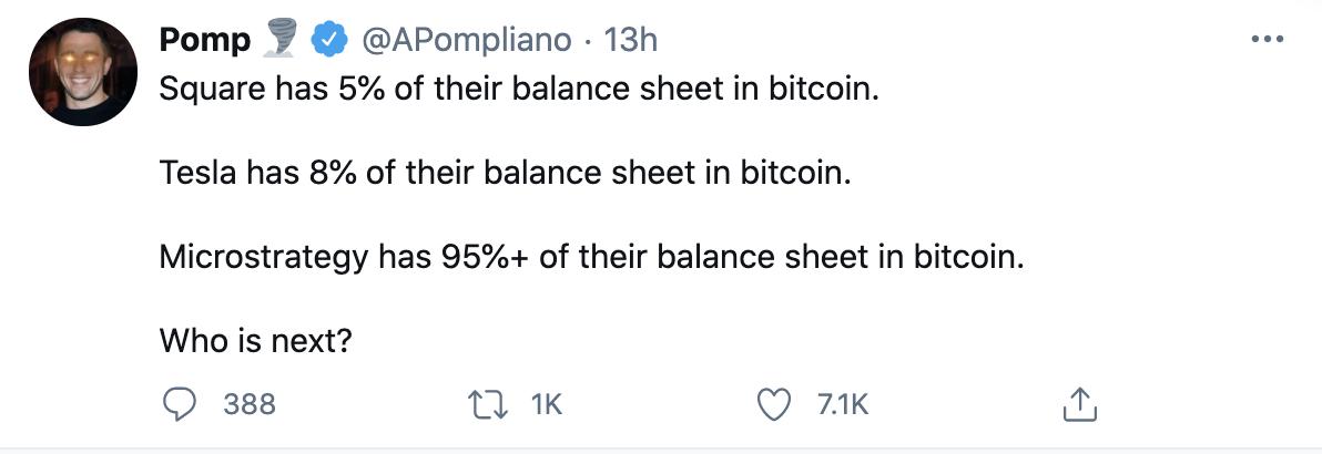 摩根溪创始人：Microstrategy资产负债表95%以上是比特币