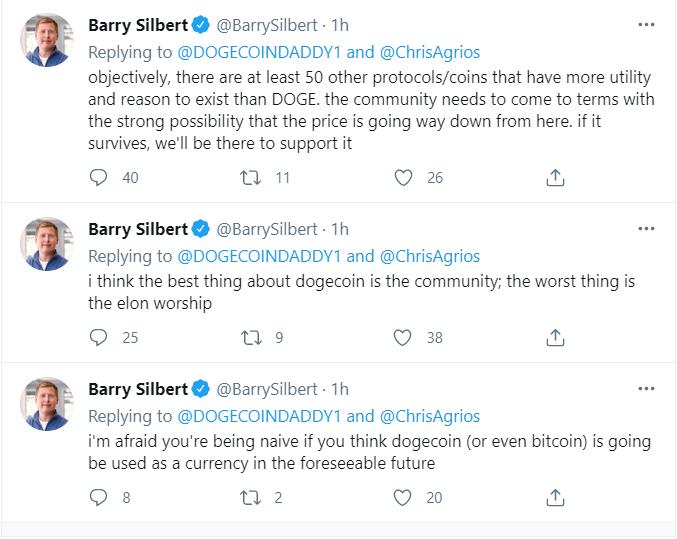 灰度创始人：如果狗狗币从大幅下跌中活下来将会支持它