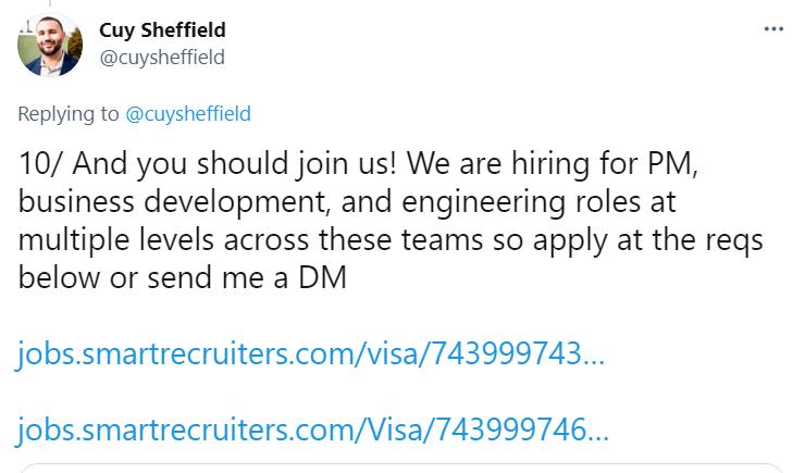 Visa加密货币部门聘请多位NFT和DeFi等领域专家