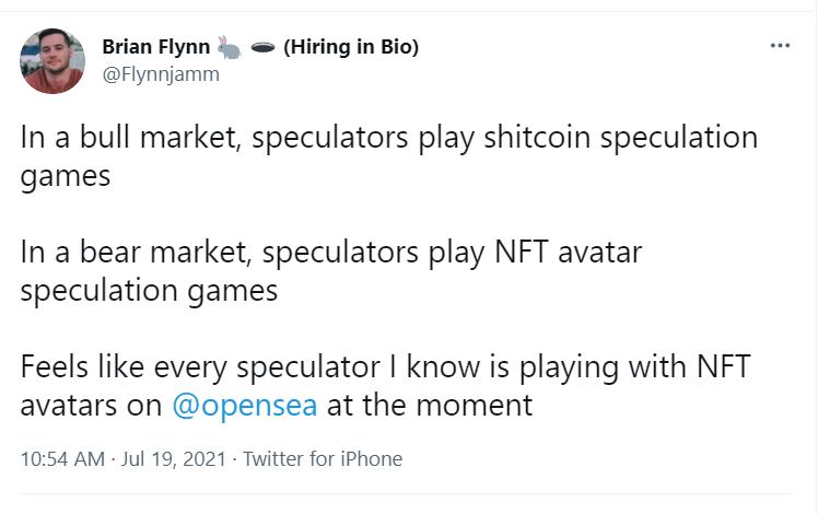 Dapper Labs前产品经理：熊市期间投机者转而玩NFT游戏