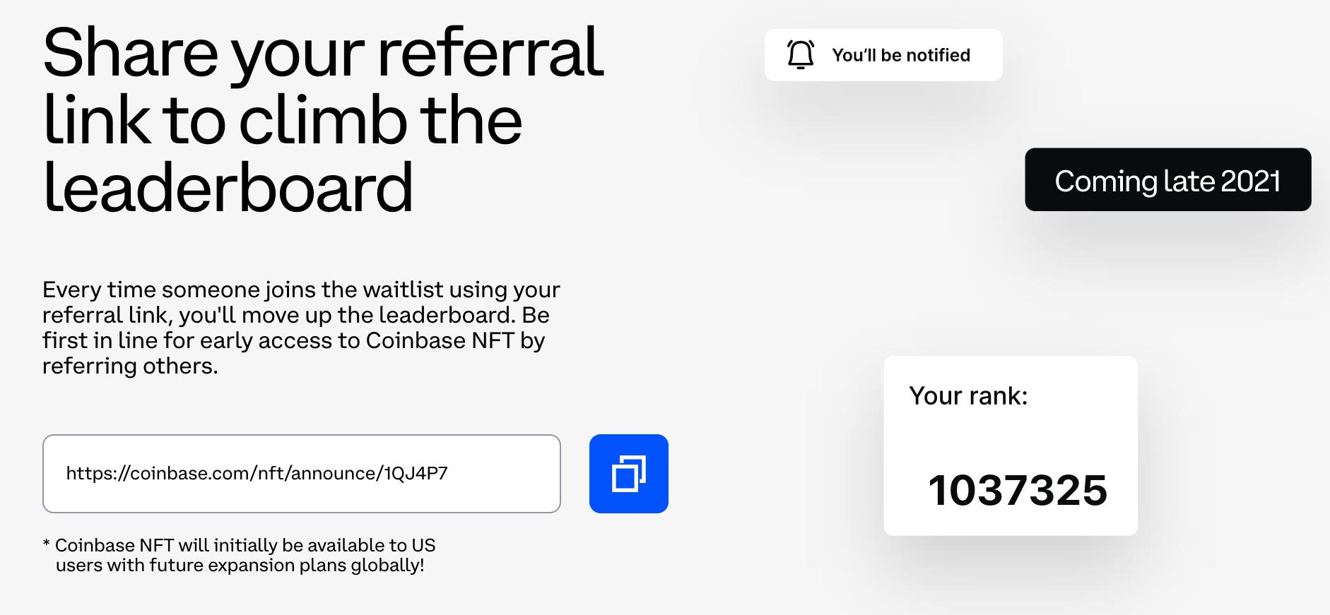 数据：Coinbase NFT市场候补名单注册地址已超100万