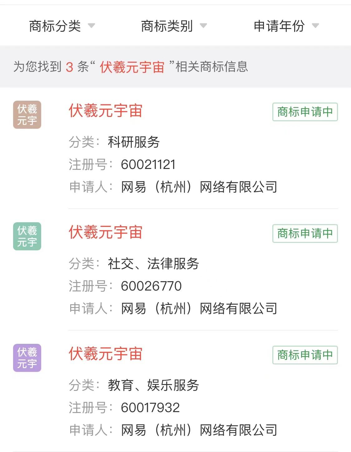 网易申请注册元宇宙商标