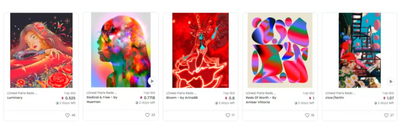 巴黎欧莱雅推出NFT口红并在OpenSea上拍卖