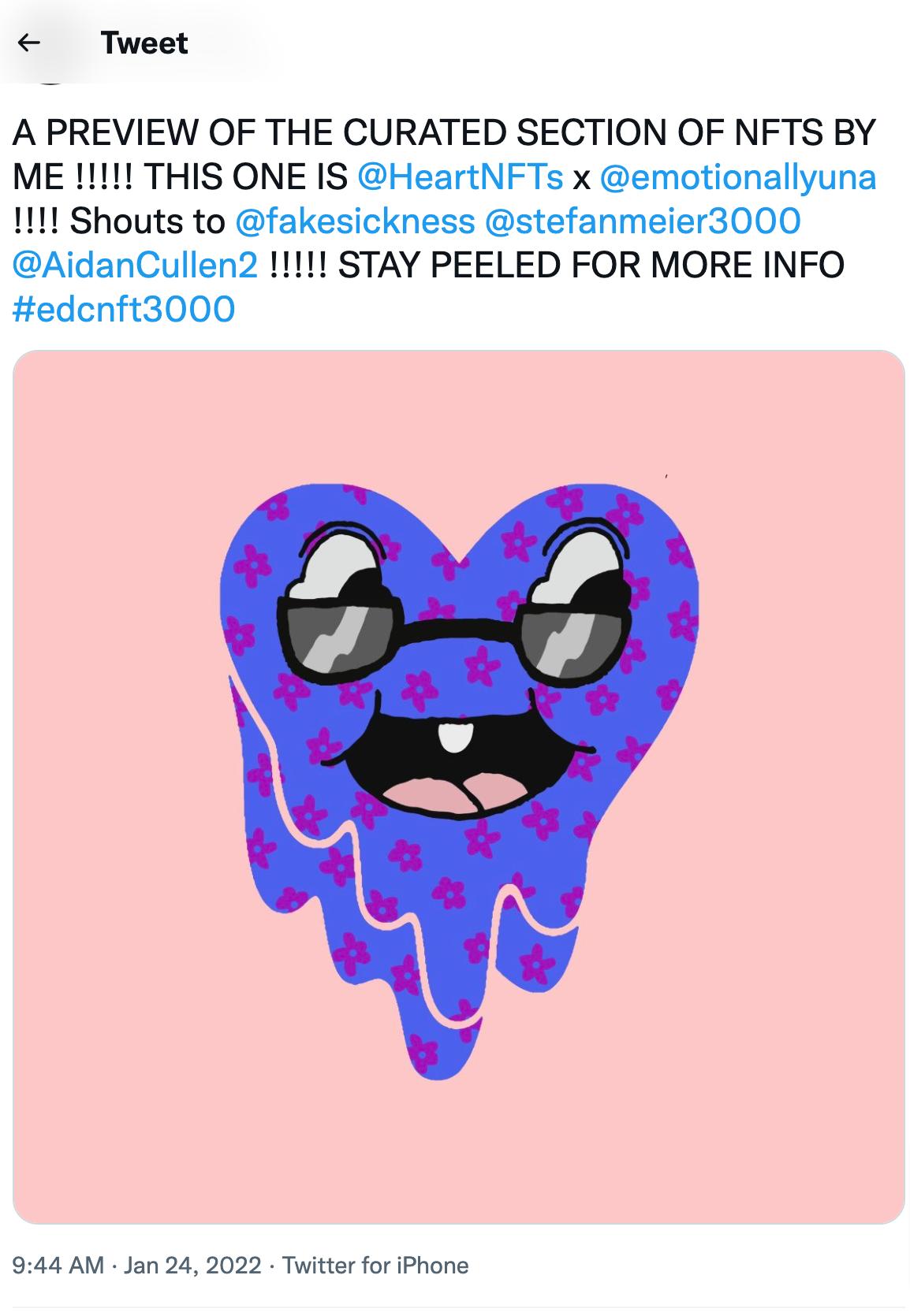 陈冠希发布 Emotionally Unavailable 和 The Heart Project 联名NFT 预告