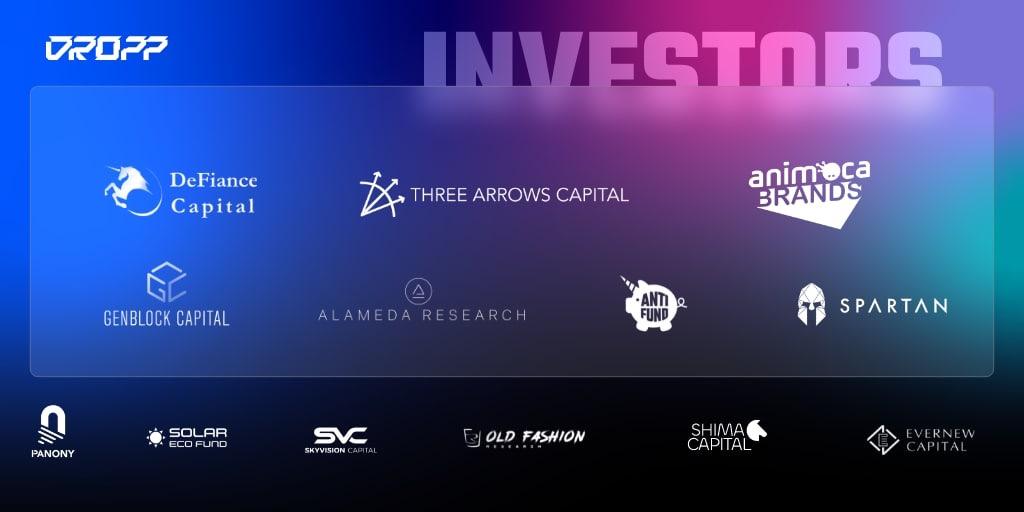DROPP 宣布完成 800 万美元融资，Animoca、三箭资本等参投