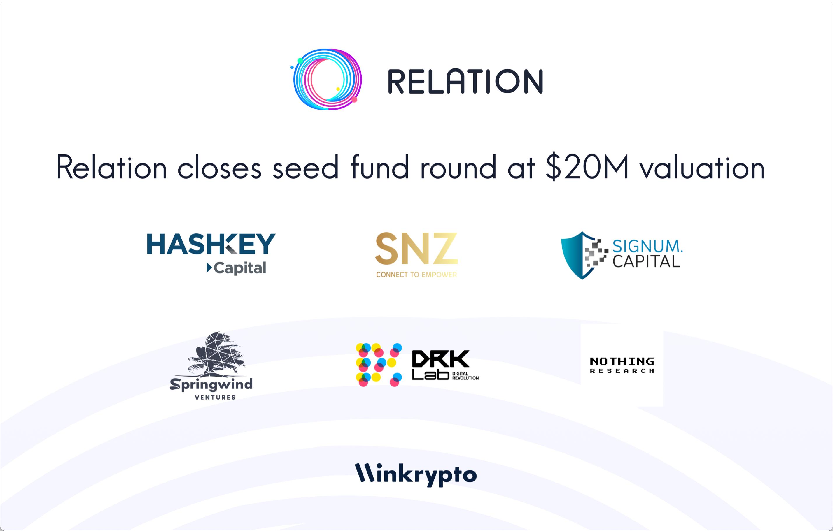 社交中间件协议 Relation 以 2000 万美元估值完成种子轮融资