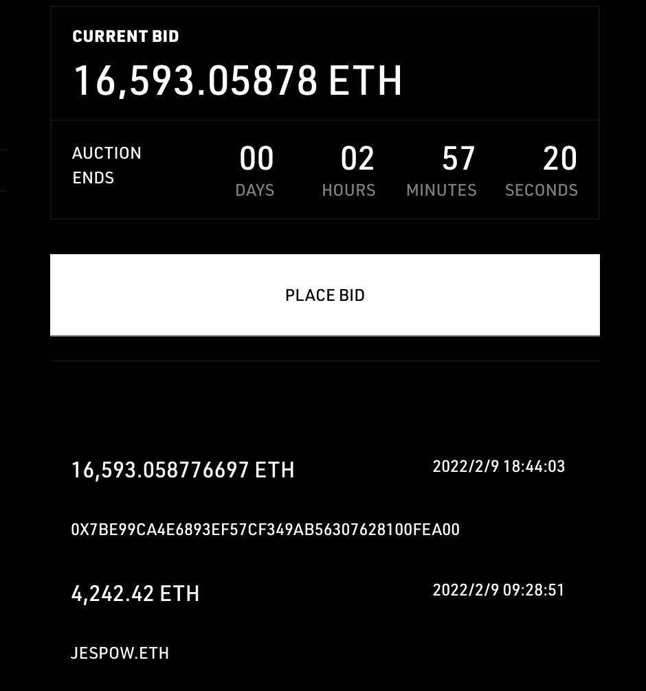 AssangeDAO出价 1.7 万个ETH竞拍“Clock”NFT