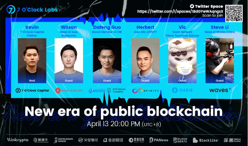 7 O'Clock Labs：与行业各大公链的直面对话，漫谈新时期下的新发展