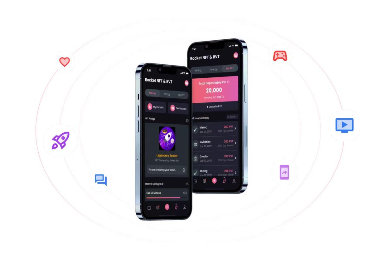 Watch to Earn 项目 Rocket Video 完成 800 万美元种子轮融资，将于 7 月 12 号正式发布