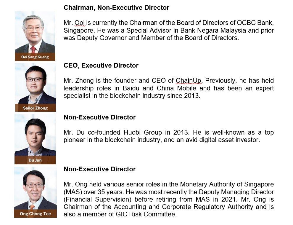 暗号技術サービスプロバイダーのChainUpは、シンガポールの前首相であるゴー・チョクトンを特別法律顧問として取締役会に迎えました。