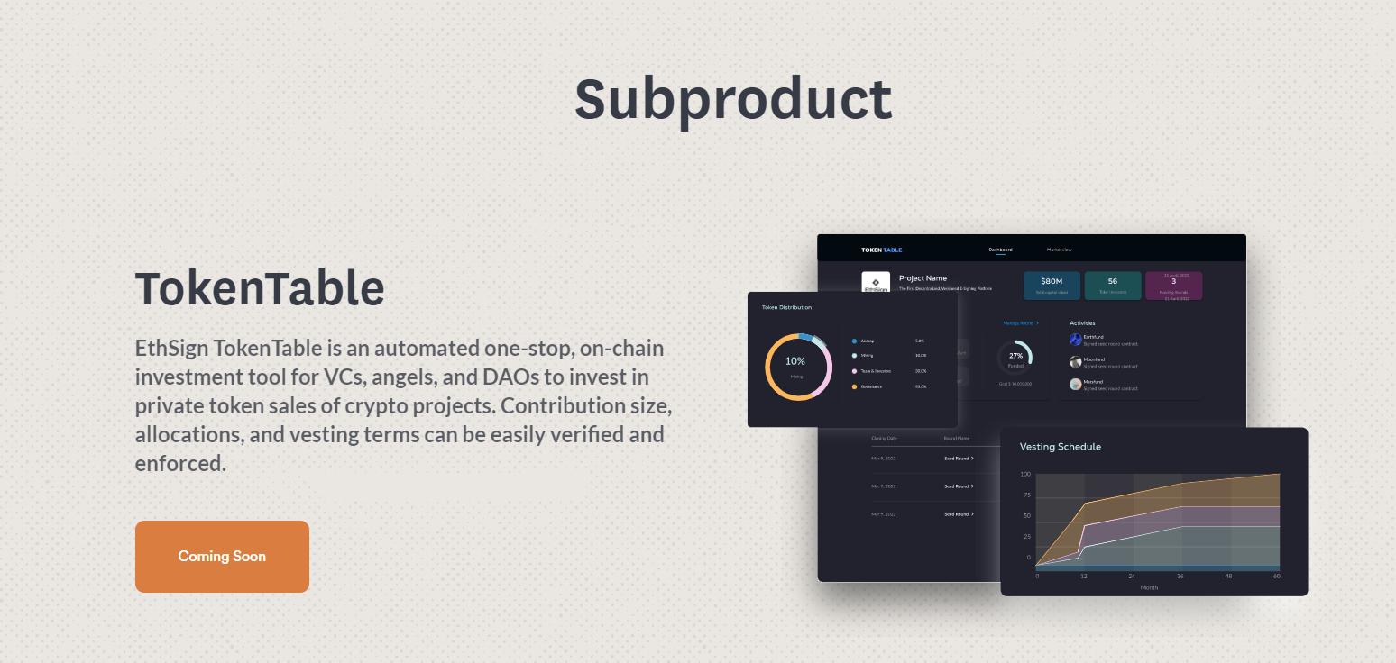 EthSign 将上线一站式连锁投资工具 TokenTable