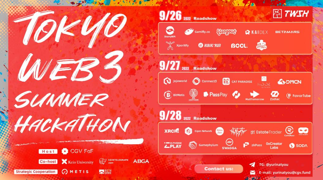 일본 Web3 해커톤 대회(TWSH) 온라인 로드쇼精彩回顾