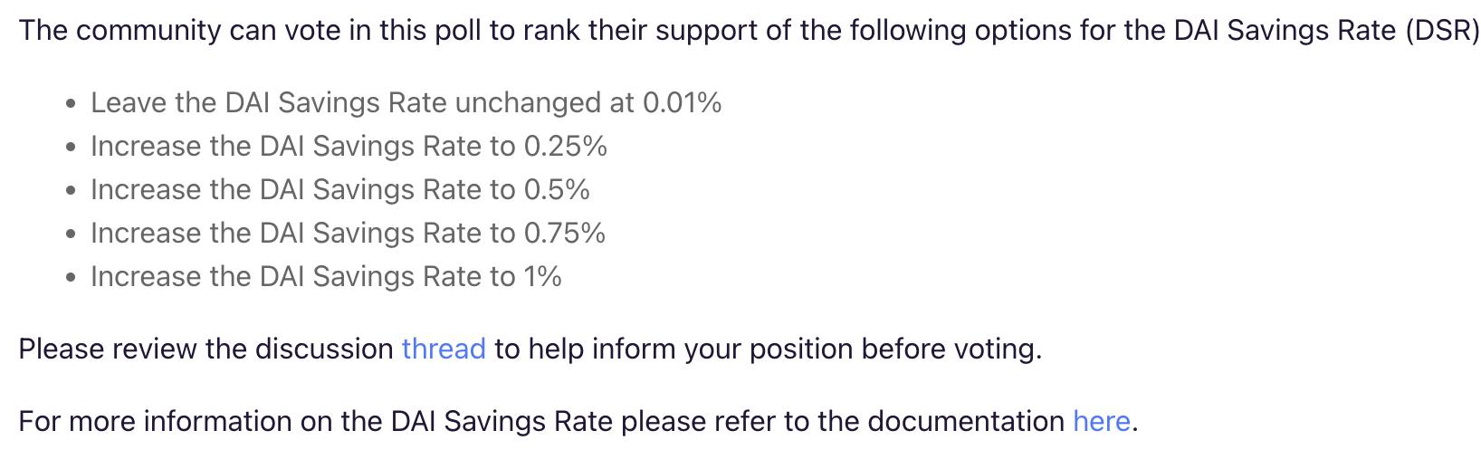 MakerDAOの新提案：DAIの年利率を最高1%に引き上げる