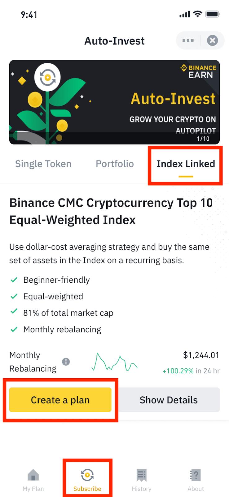 バイナンスが定期購入インデックス関連プランを発表しました。