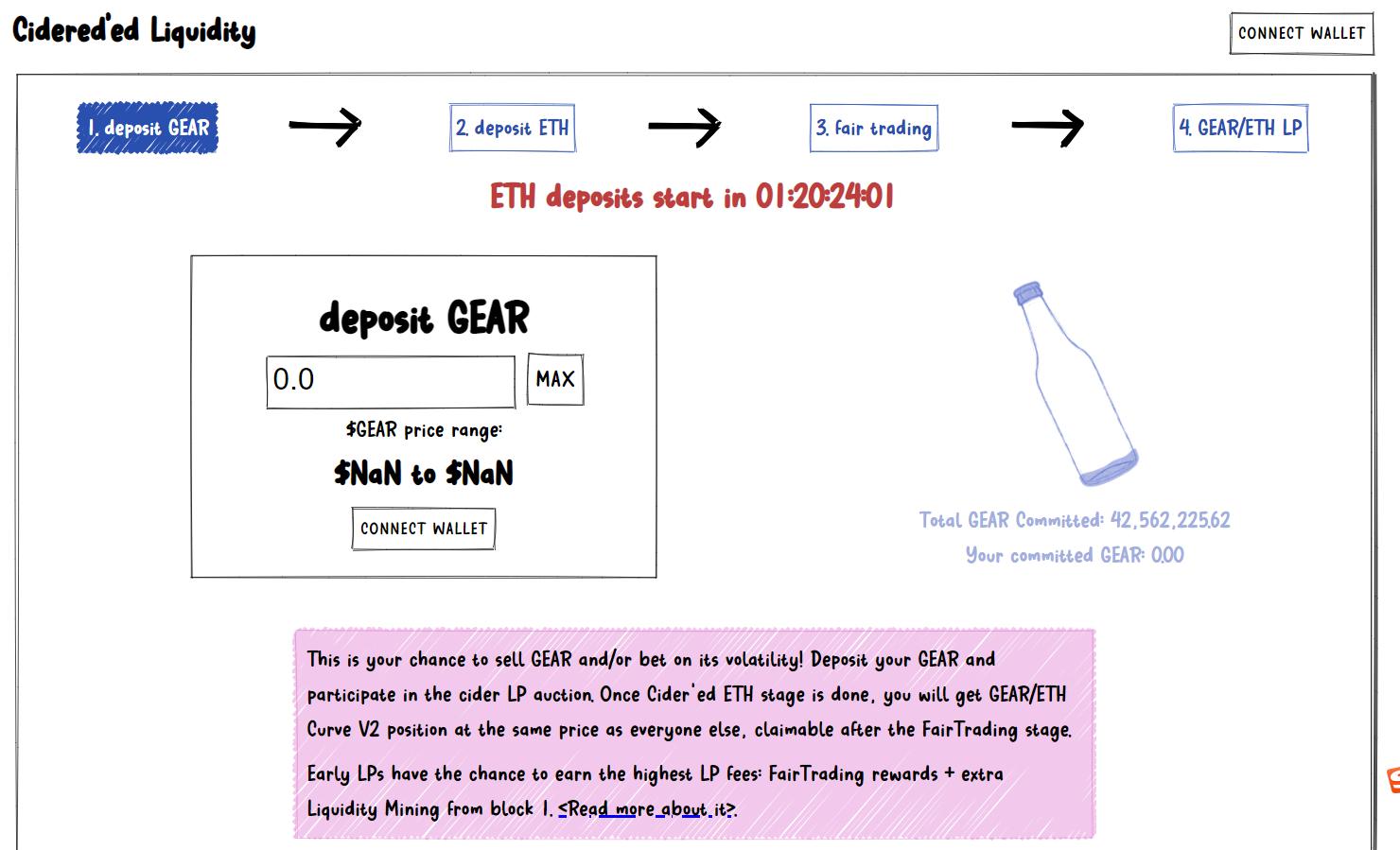 Gearbox Protocol은 GEAR/ETH 곡선 경매 계획을 시작했으며, GEAR 보유자는 현재 계약에 GEAR를 예치할 수 있습니다