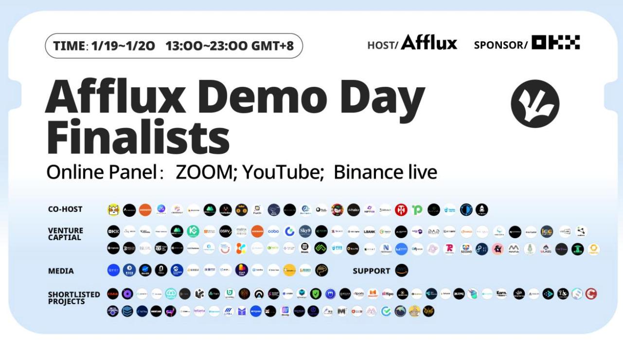 AFFLUX 첫 번째 Demo Day: 각종 트랙의 거의 백 개 Web3 초기 프로젝트가 모이다