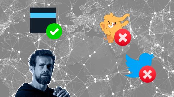 去中心化社交协议： Nostr 向左， Farcaster向右