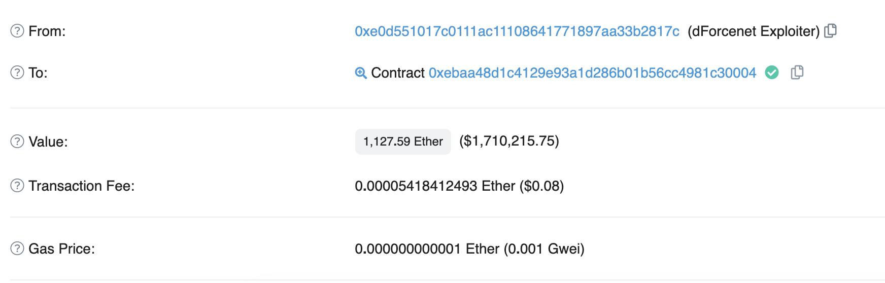 派盾：dForce 365 萬美元被盜資金疑似正在被返還
