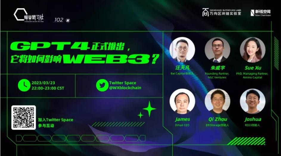 蜂巢研习社 Twitter Space：GPT4가 이끄는 AI 신시대, Web3의 기회와 도전