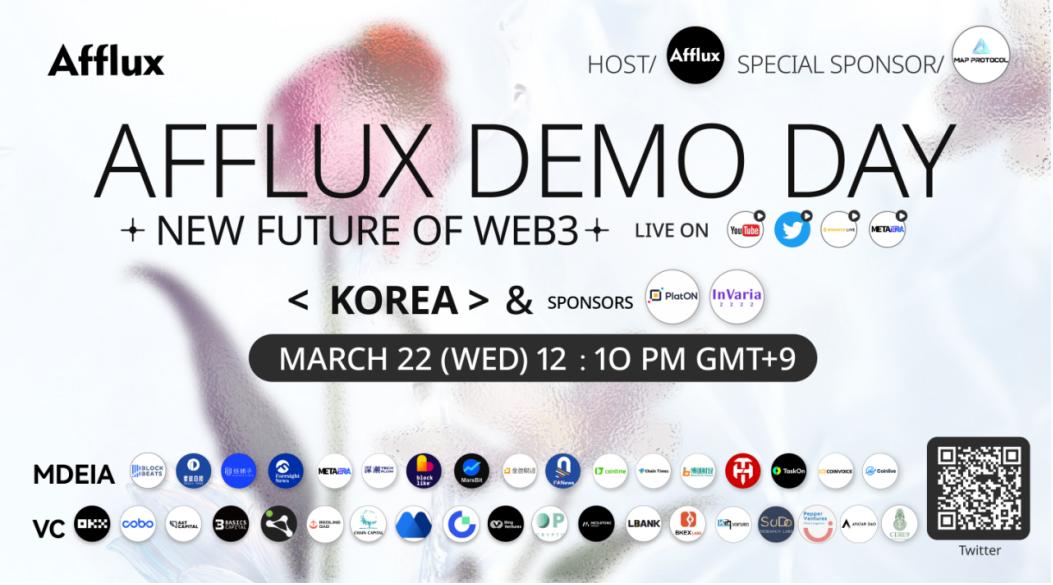 AFFLUX 韩国路演圆满收官，七家 Web3 项目问鼎桂冠