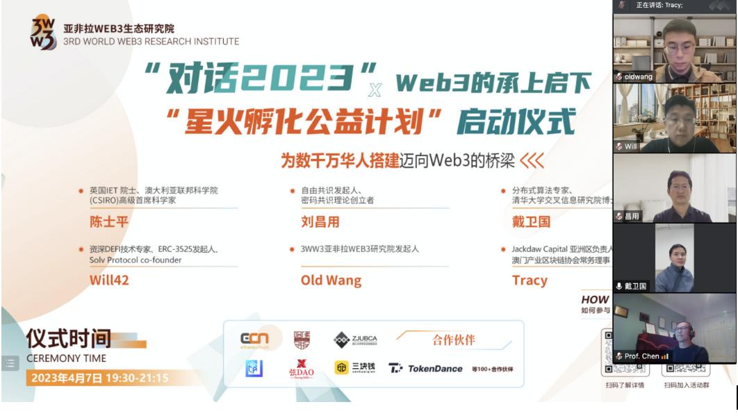 3WW3 研究院「星火孵化公益プログラム」が正式にスタートしました。