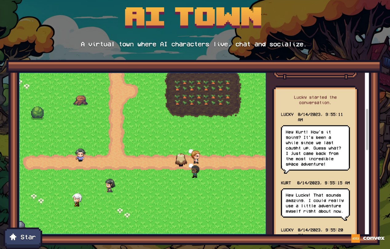 速覧 a16z が発表したオープンソースプロジェクト AI Town：AIキャラクターが駆動するバーチャルタウン