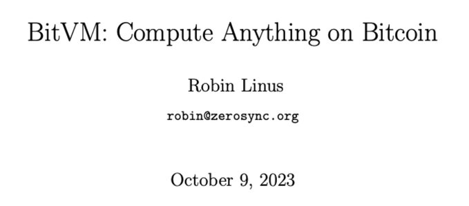 Does the BitVM white paper imply that the Bitcoin network can replicate all narratives of ecosystems like Ethereum?