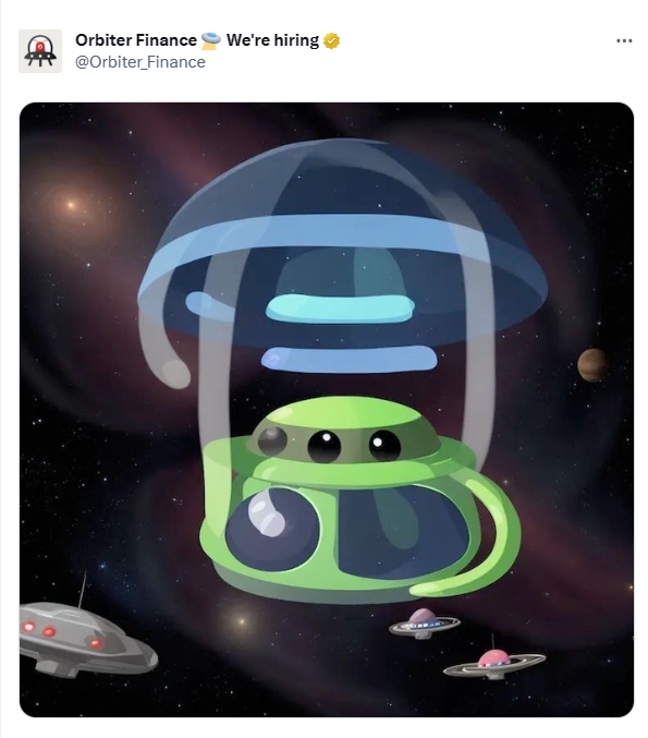 Layer2 クロスチェーンブリッジ Orbiter Finance がエアドロップの開始を示唆または発表しました。