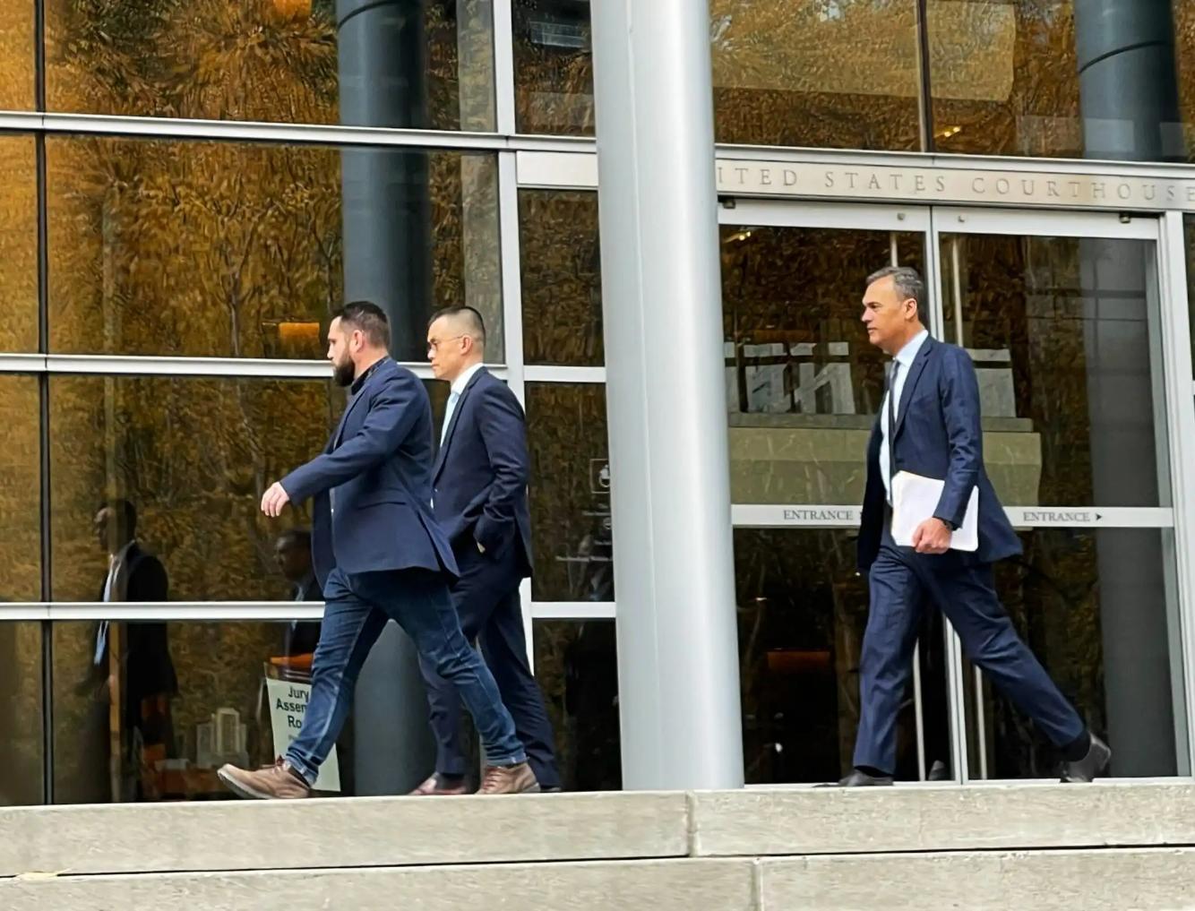 Zhao Changpeng appears in photos released by the Seattle court