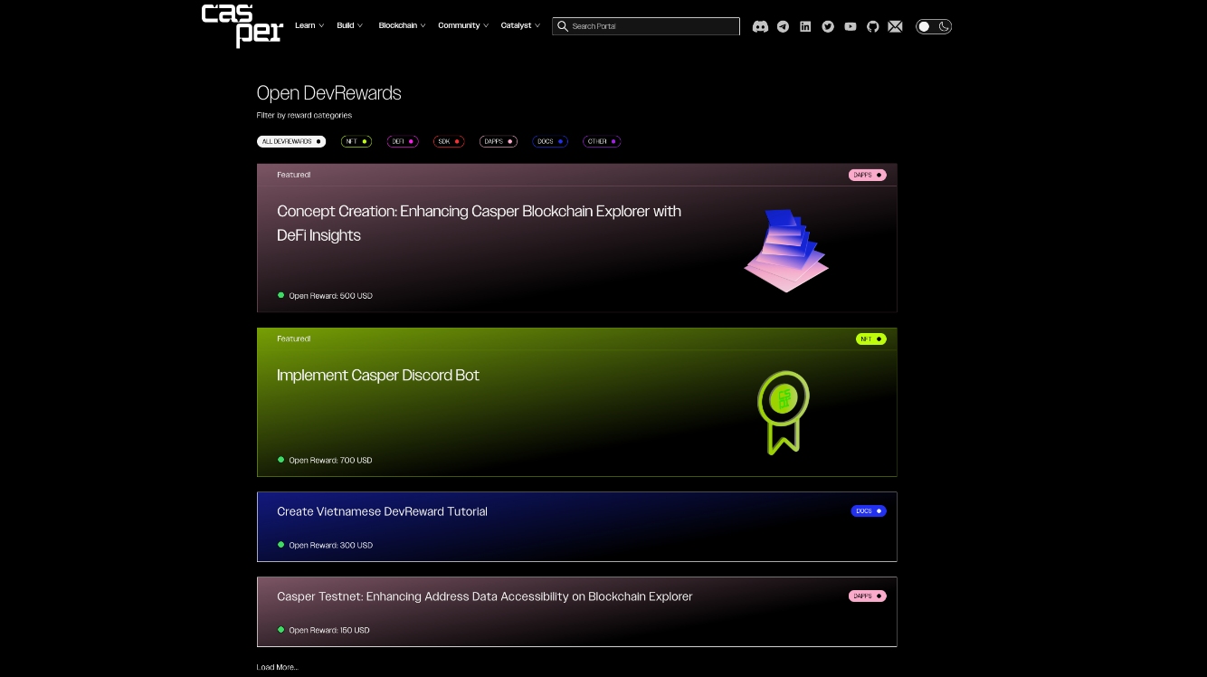 Casper Network launches over 11 developer incentive programs