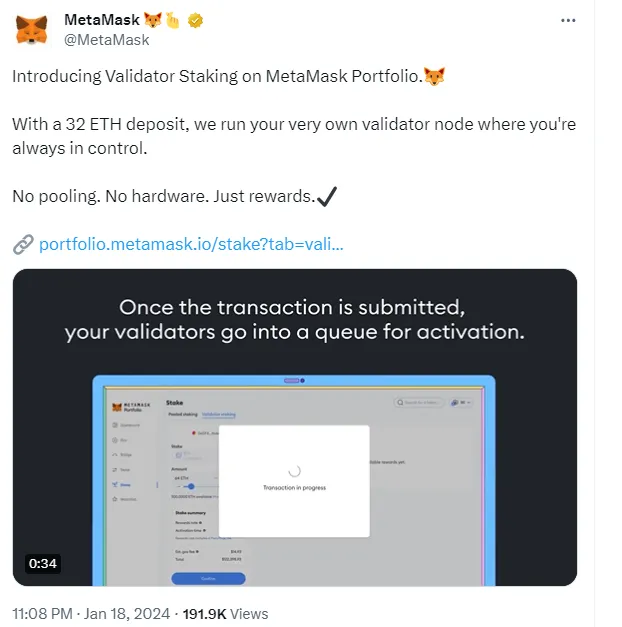 MetaMaskはバリデーター監視サービスを開始しました。