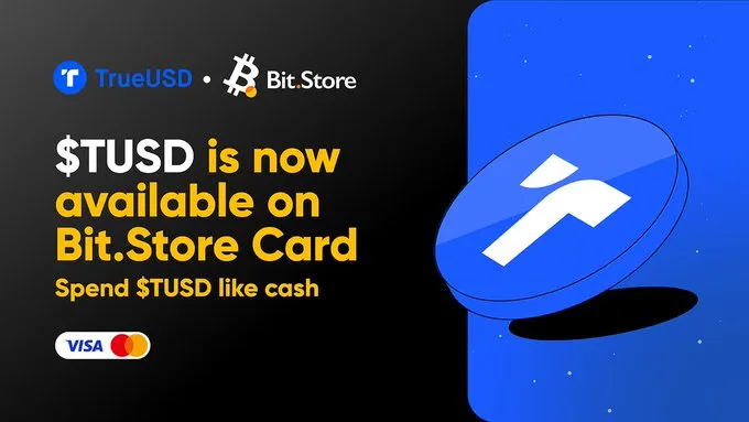 BitStoreCard：TUSD 사용이 개통되었습니다