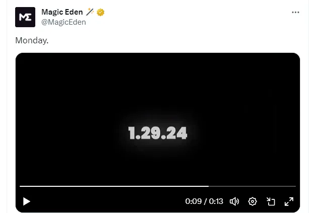 Magic Eden 或于 1 月 29 日推出多链钱包