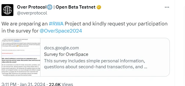 Lightweight Node Protocol Over Protocol: Preparing for RWA Project