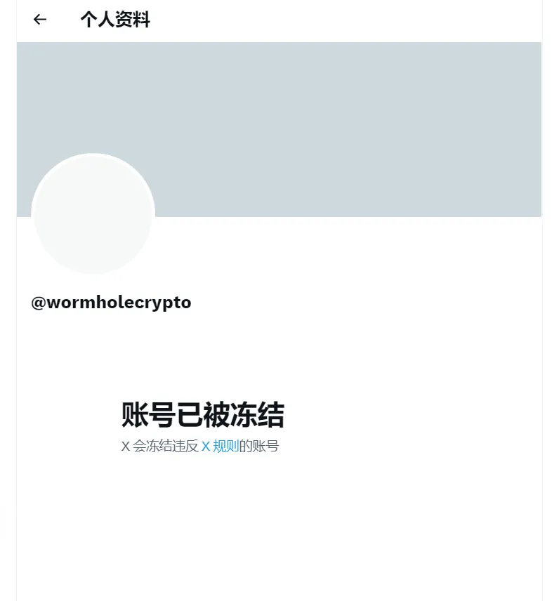 跨鏈基礎設施 Wormhole 的 X 帳號已被凍結