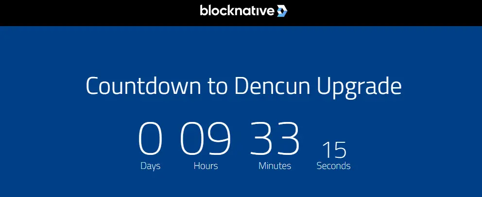 이더리움 메인넷 Dencun 업그레이드까지 남은 시간은 10시간도 채 되지 않았습니다