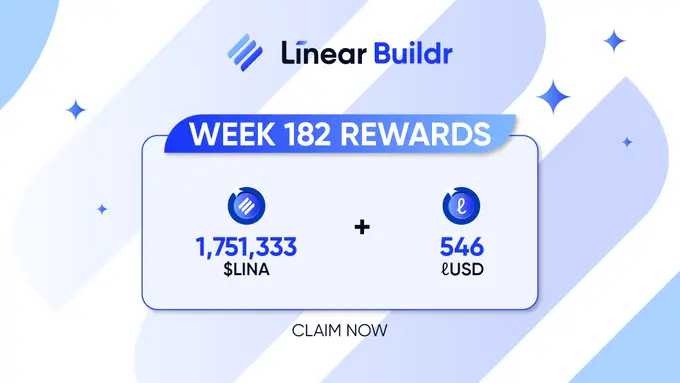 Linear Finance：LINAとLUSDの報酬が発放されました