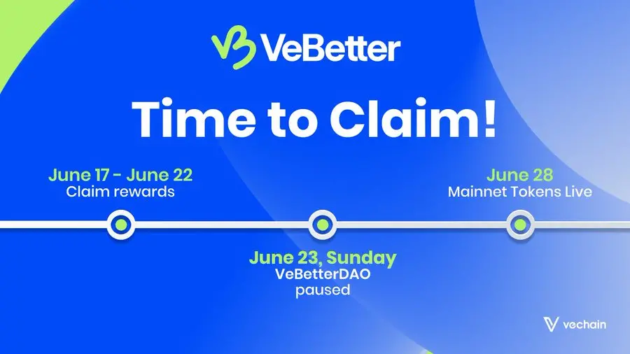 VeChain：6月28日にVeBetterDAOメインネットをローンチ予定