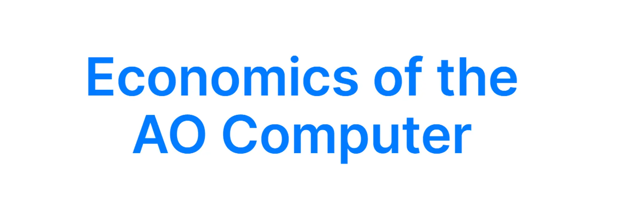 AOトークン経済学の原理