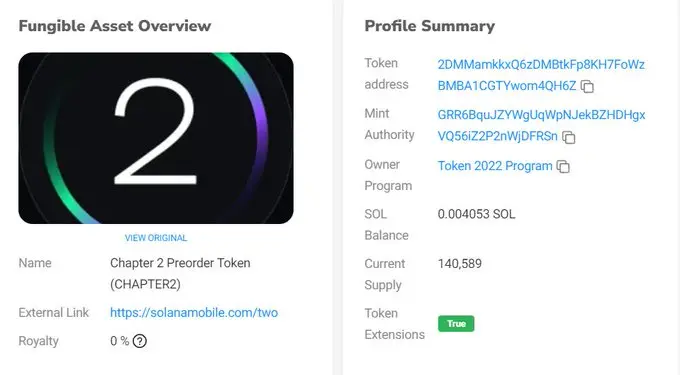 数据：Solana Mobile Chapter 2 预购代币持有者超 14 万