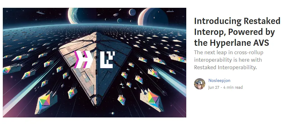 Hyperlane推出Restaked Interop，能否极大改观跨链安全隐患