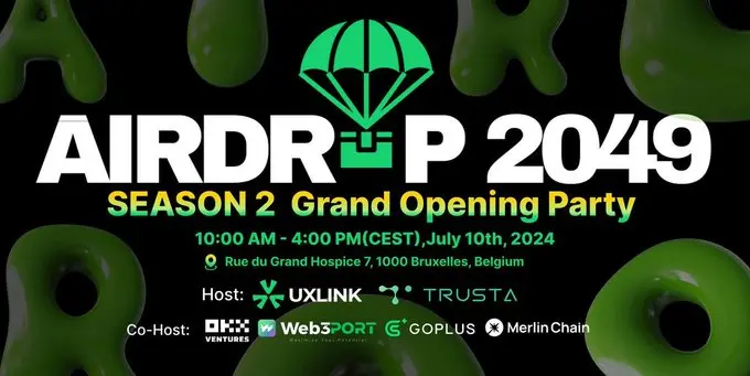The second phase of the Airdrop2049 event hosted by UXLINK and Trusta Labs is now open for recruitment