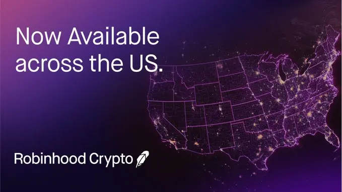 Robinhood's cryptocurrency trading service expands to Hawaii, Puerto Rico, and the U.S. Virgin Islands