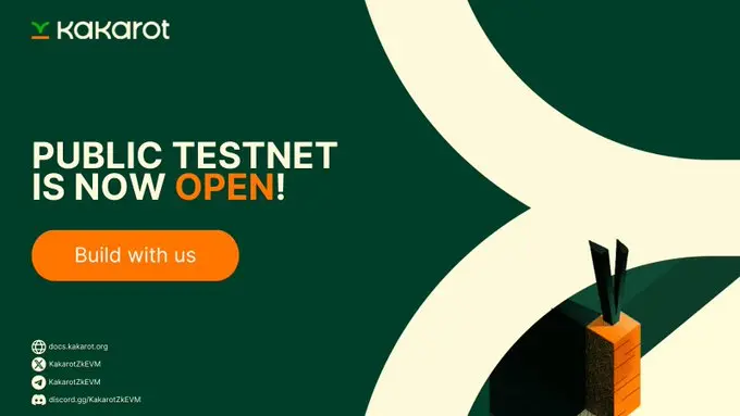 zkEVM 网络 Kakarot 公共测试网现已上线，计划推出测试网社区积分系统