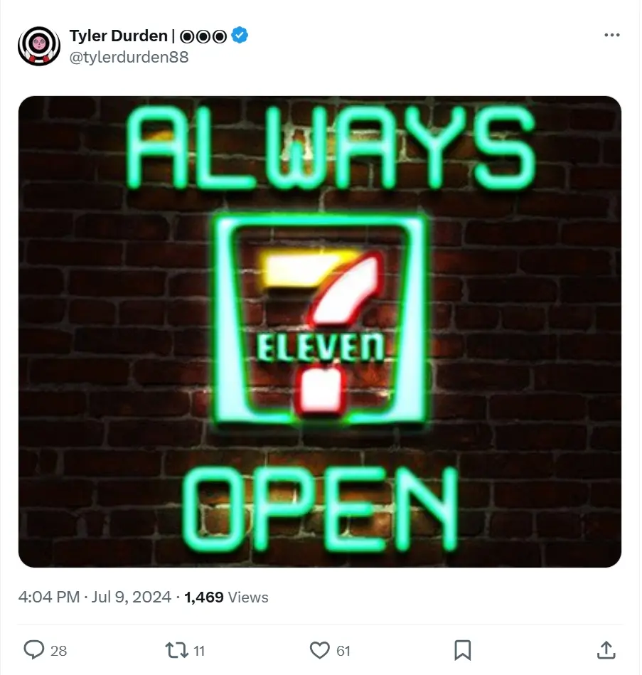 Mocaverse プロジェクト責任者が「711」テーマの画像を公開し、MOCA の TGE 時間を示唆している可能性があります。