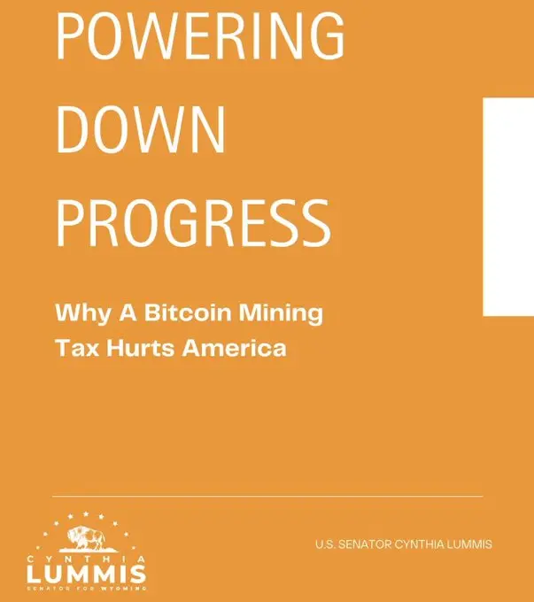 美議員：對比特幣礦工徵稅將對美國不利